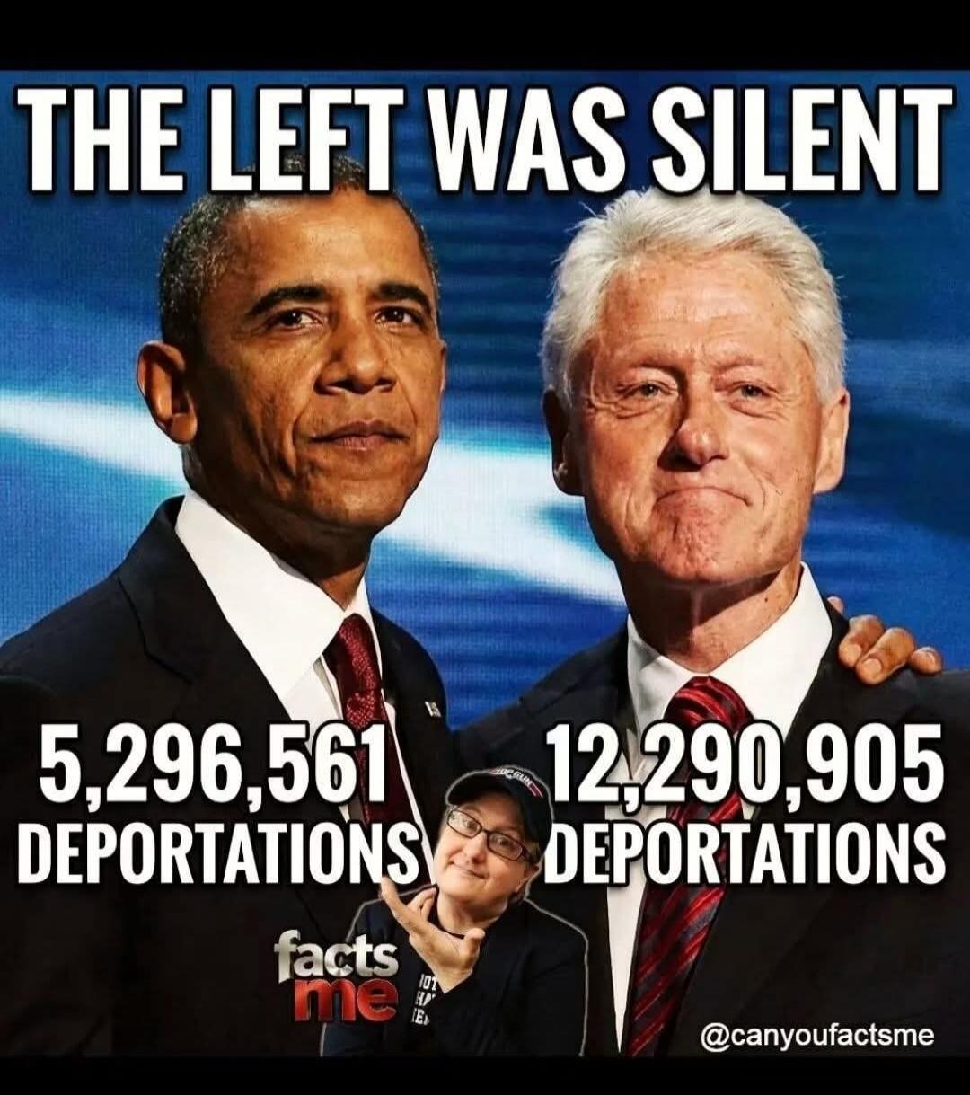 THE LEFT WAS SILENT
5,296,561 DEPORTATIONS   12,290,905 DEPORTATIONS