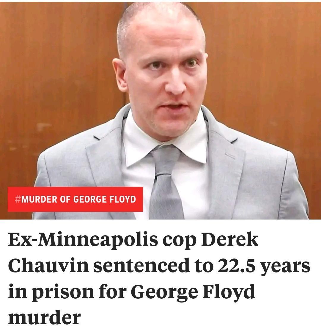 Ex Minneapolis cop Derek Chauvin sentenced to 225 years in prison for George Floyd murder