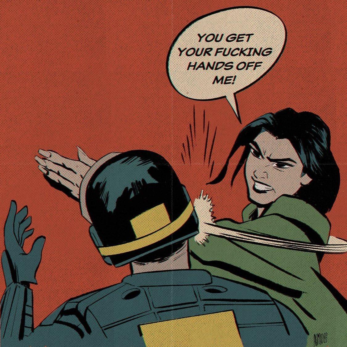 YOU GET YOUR FUCKING HANDS OFF ME