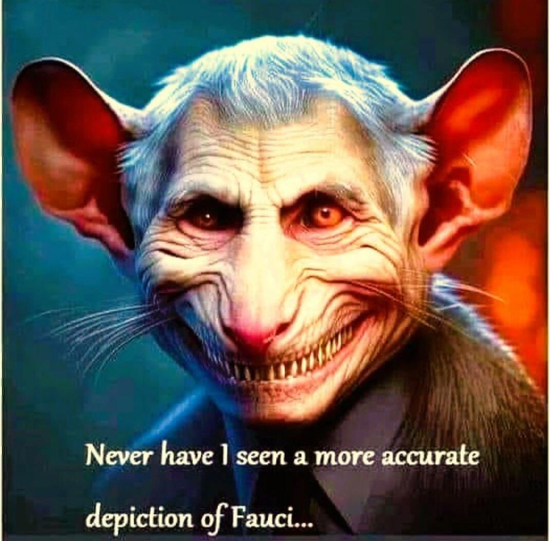 Never have I seen a more accurate depiction of Fauci...