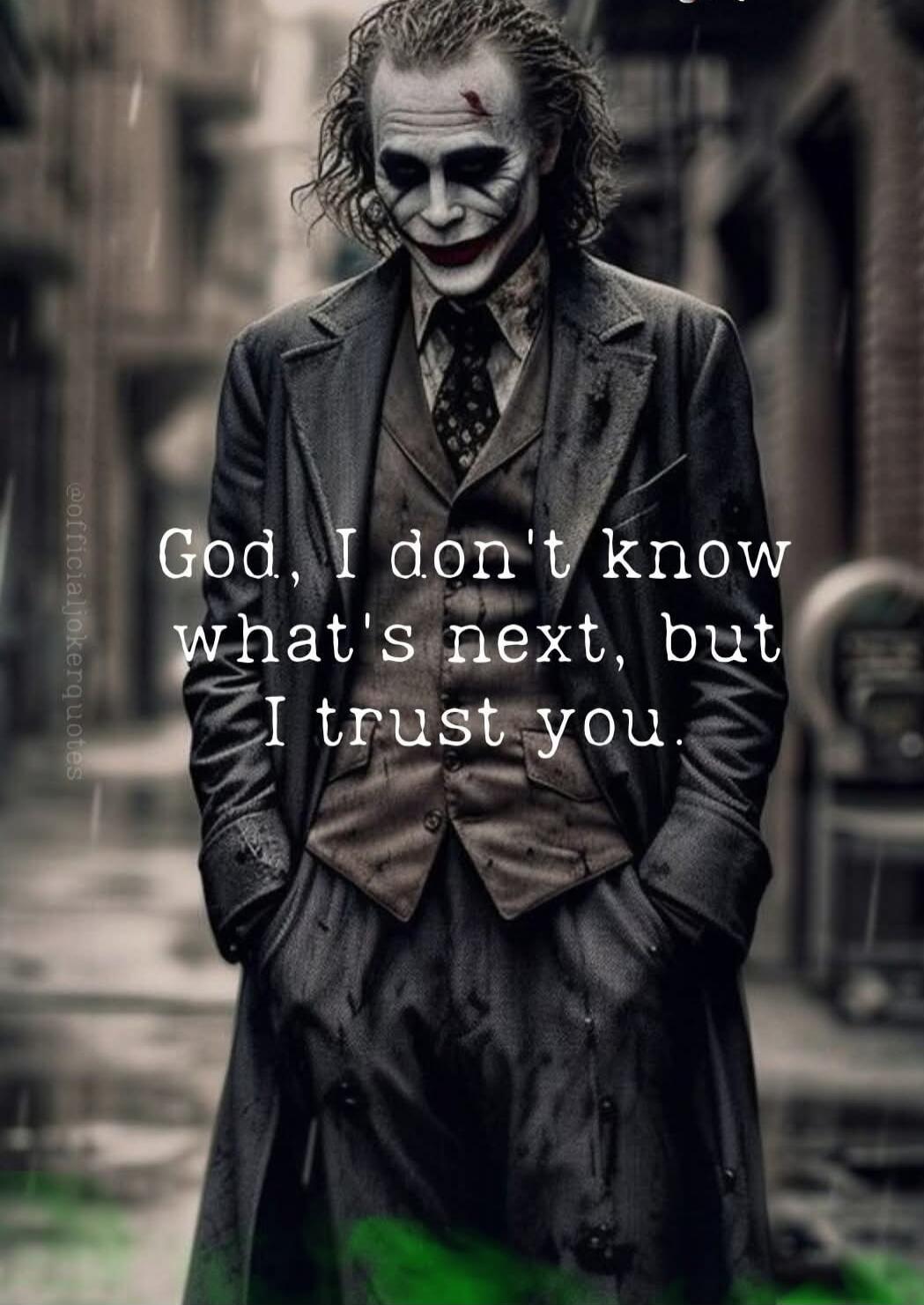 God, I don't know what's next, but I trust you.