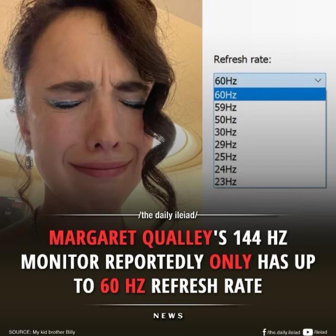 Refresh rate 9 fthe daiy lelad S 144 HZ MONITOR REPORTEDLY HAS UP T0 REFRESH RATE NEws