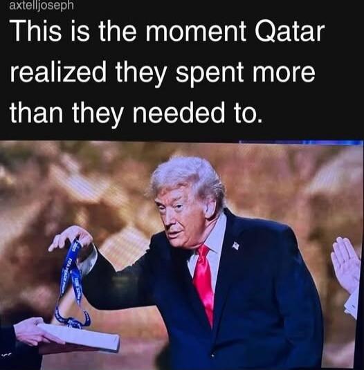 This is the moment Qatar realized they spent more than they needed to.