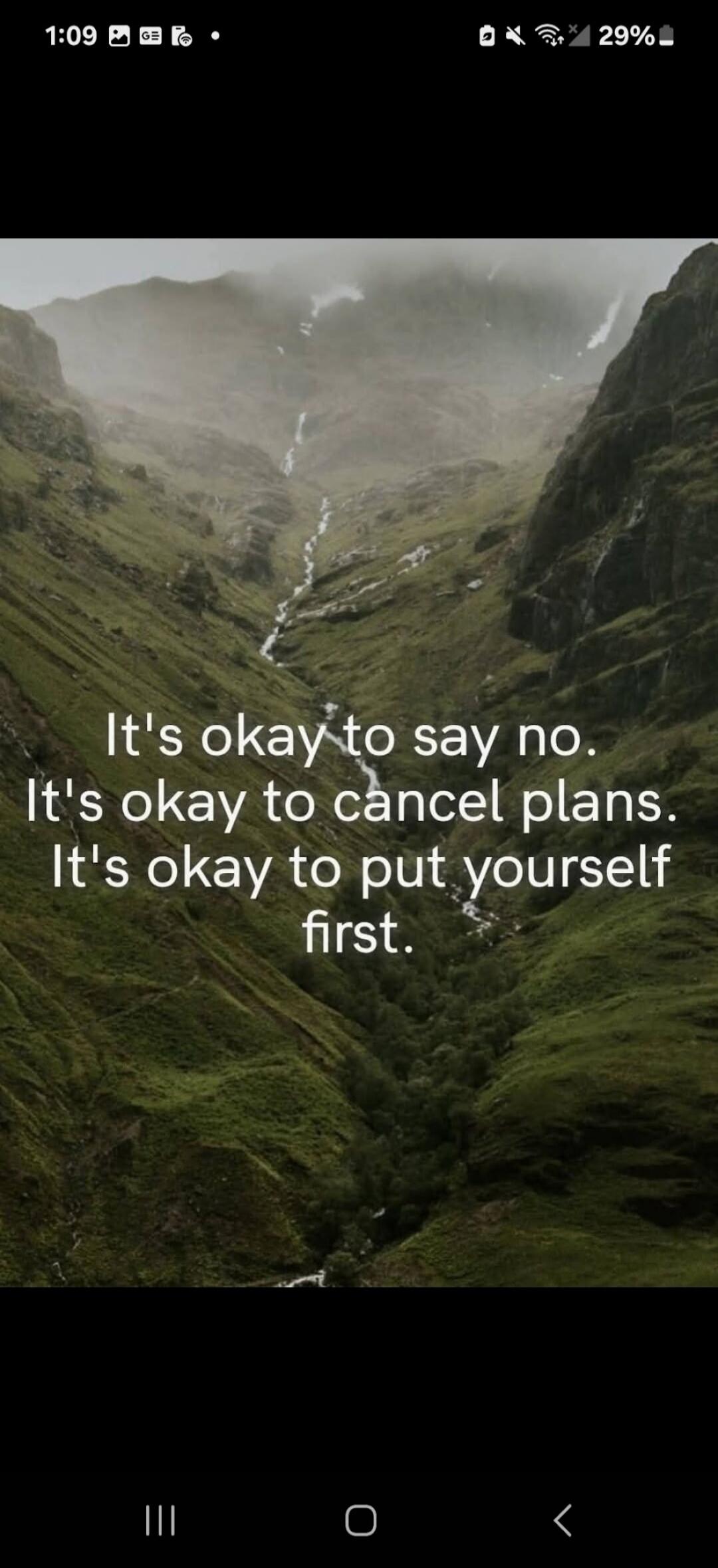 It's okay to say no. It's okay to cancel plans. It's okay to put yourself first.