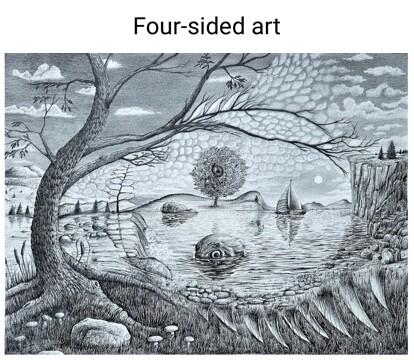 Four sided art