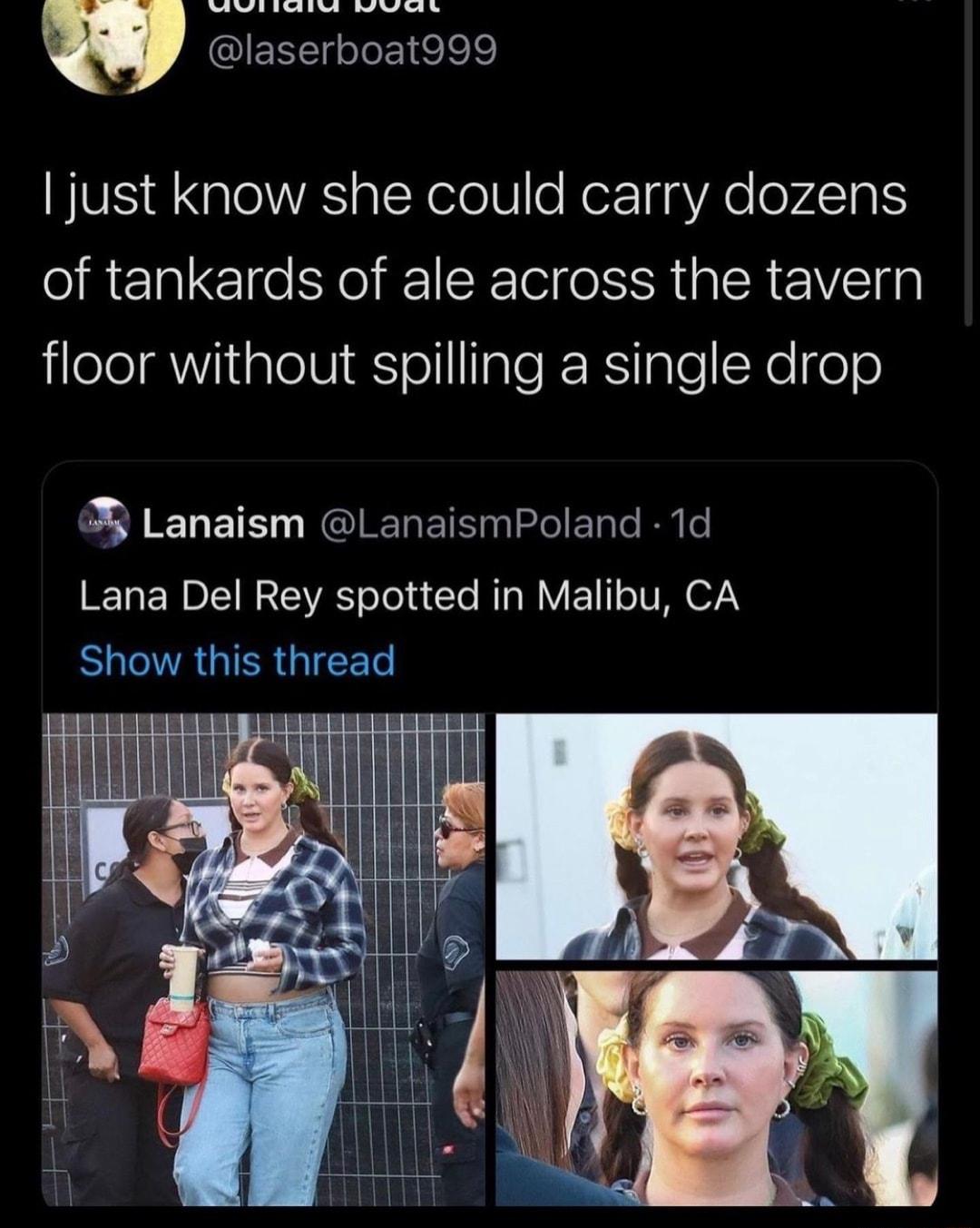 GEREIGIE Il just know she could carry dozens RER T RN CE e IR EVEI jileleWiiiatelViaSlellaleeRNIpleKelfeo Lanaism LanaismPoland 1d Lana Del Rey spotted in Malibu CA BUCRGIERGIEET JTeeeT T