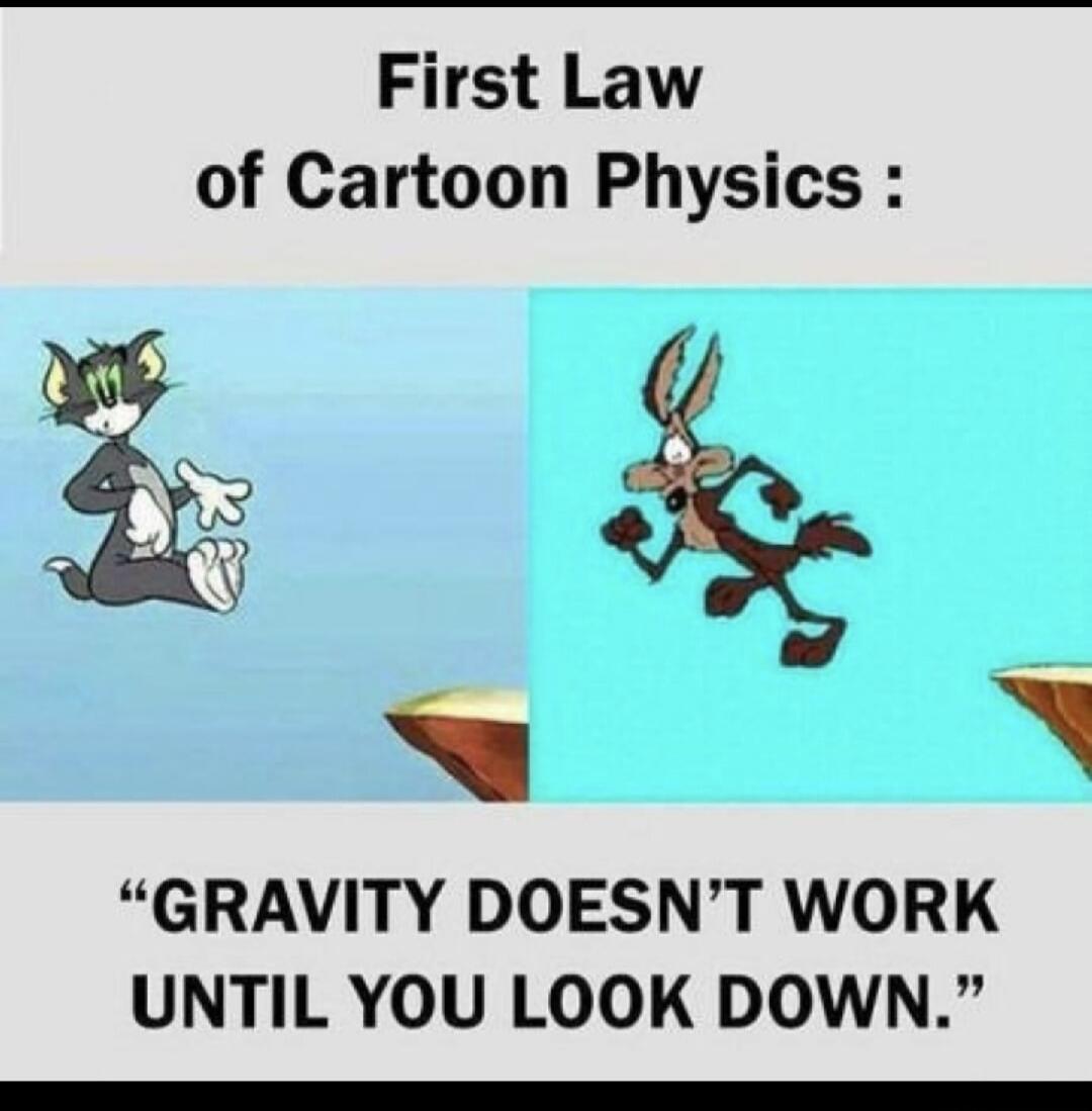 First Law of Cartoon Physics : 