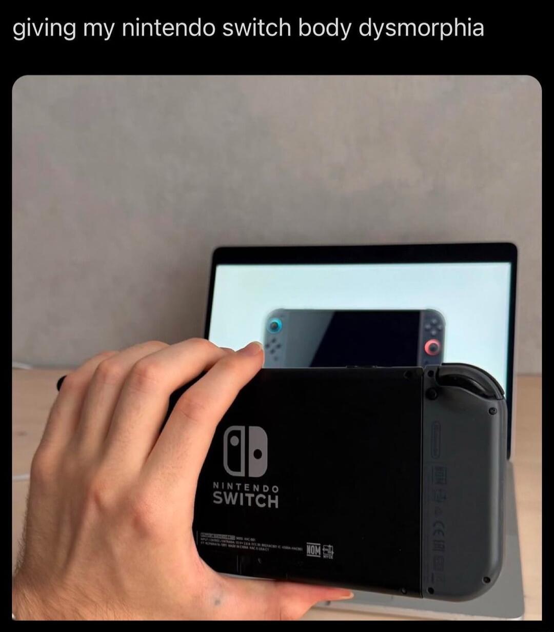 giving my nintendo switch body dysmorphia