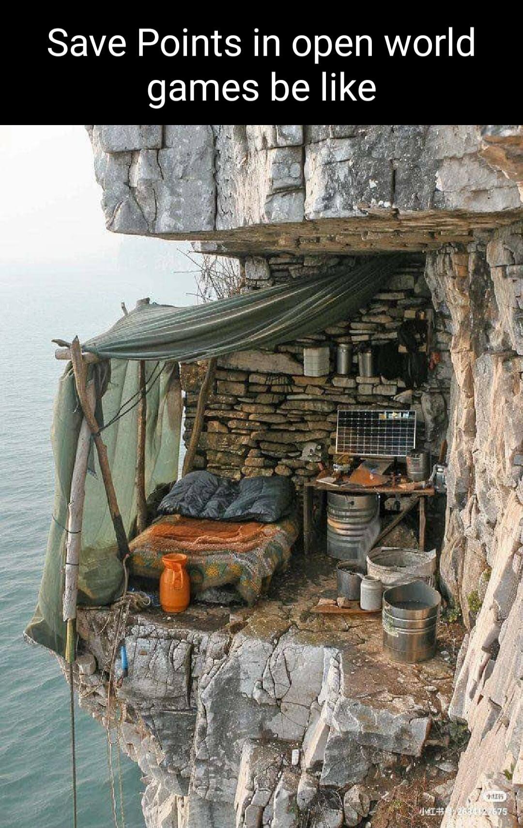 Save Points in open world games be like