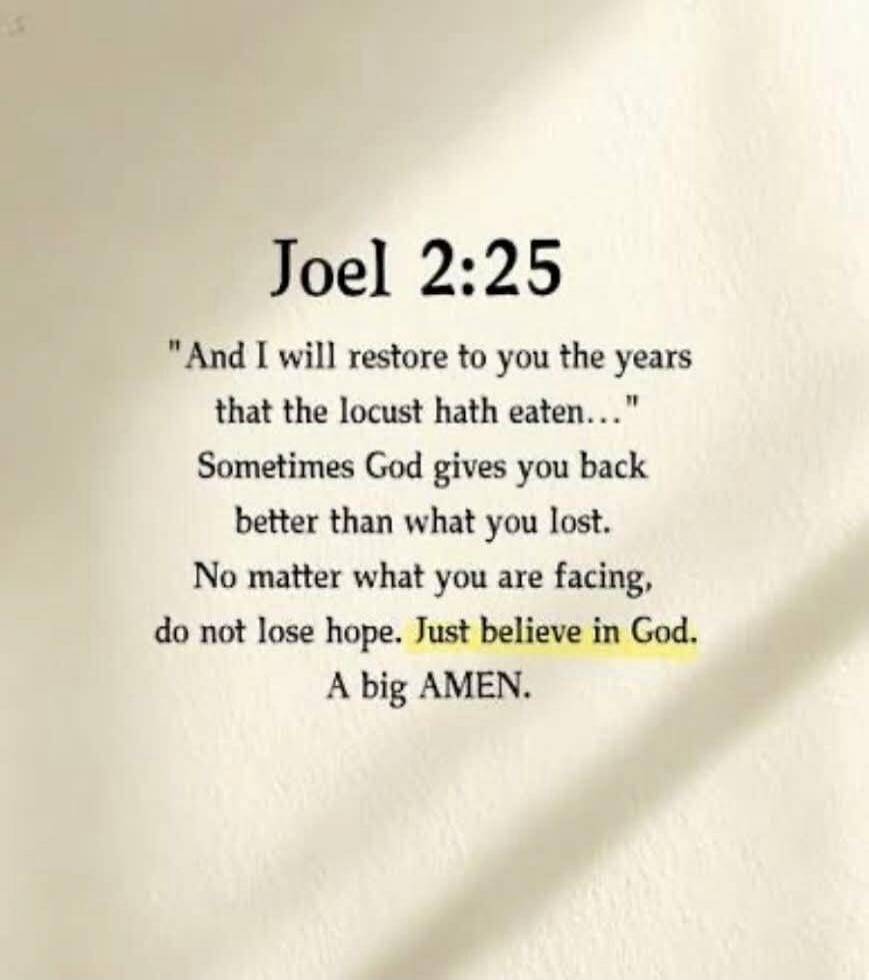 Joel 2:25 