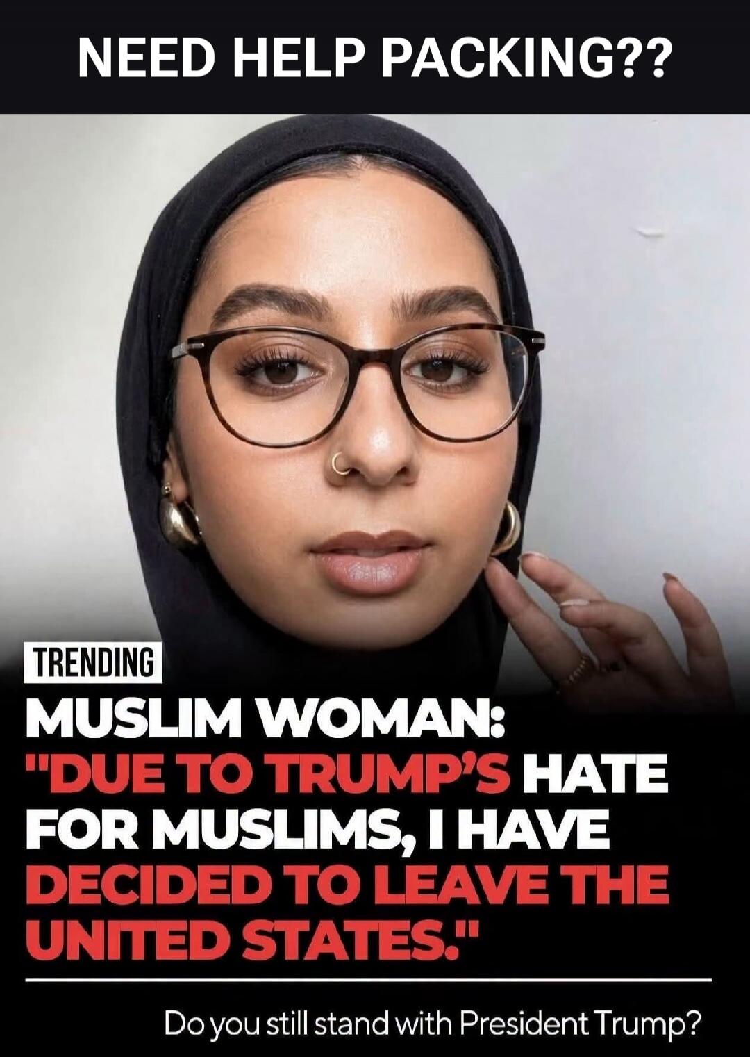 NEED HELP PACKING?? TRENDING MUSLIM WOMAN: 