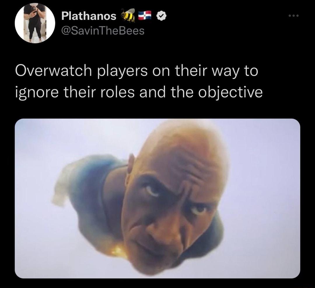 m Plathanos f Overwatch players on their way to ignore their roles and the objective