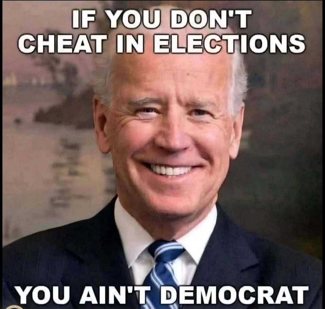 IF YOU DON'T CHEAT IN ELECTIONS YOU AIN'T DEMOCRAT