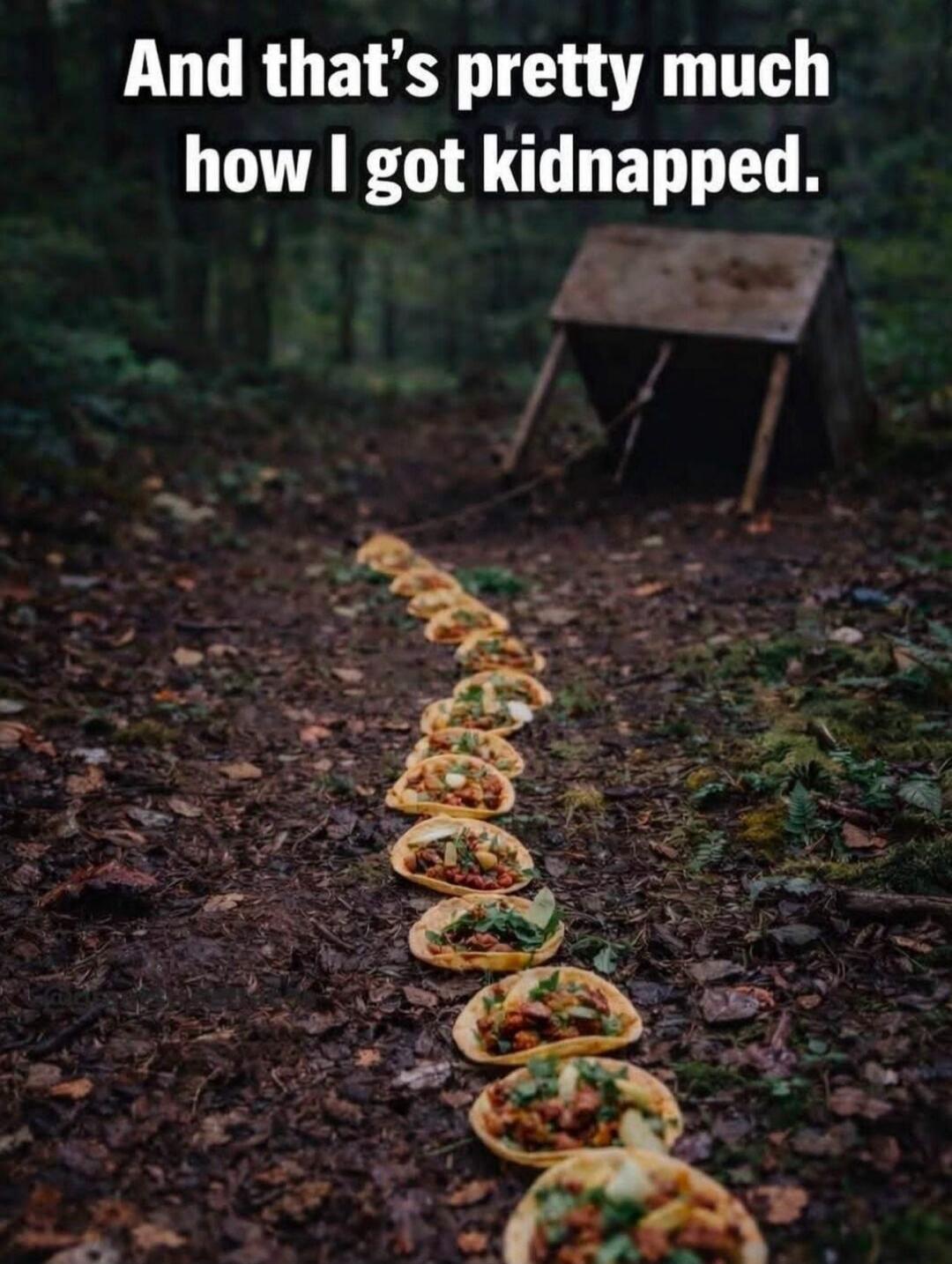 And that's pretty much how I got kidnapped.