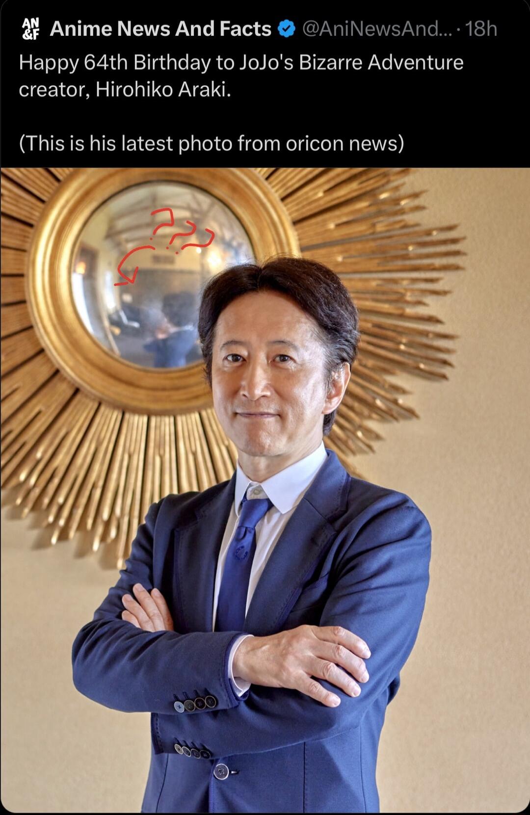 4 Anime News And Facts Happy 64th Birthday to JoJos Bizarre Adventure creator Hirohiko Araki This is his latest photo from oricon news