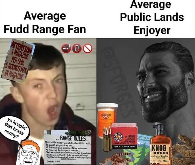 Average Average Public Lands Fudd Range Fan Enjoyer
