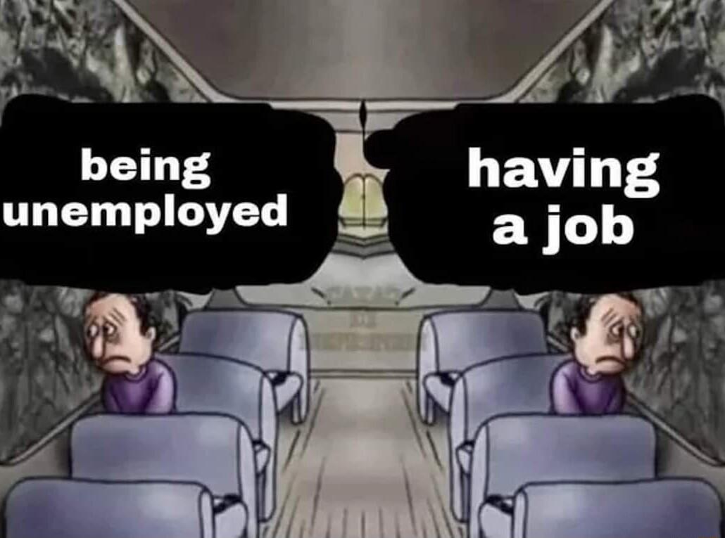 being unemployed
