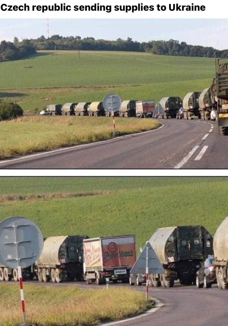 Czech republic sending supplies to Ukraine