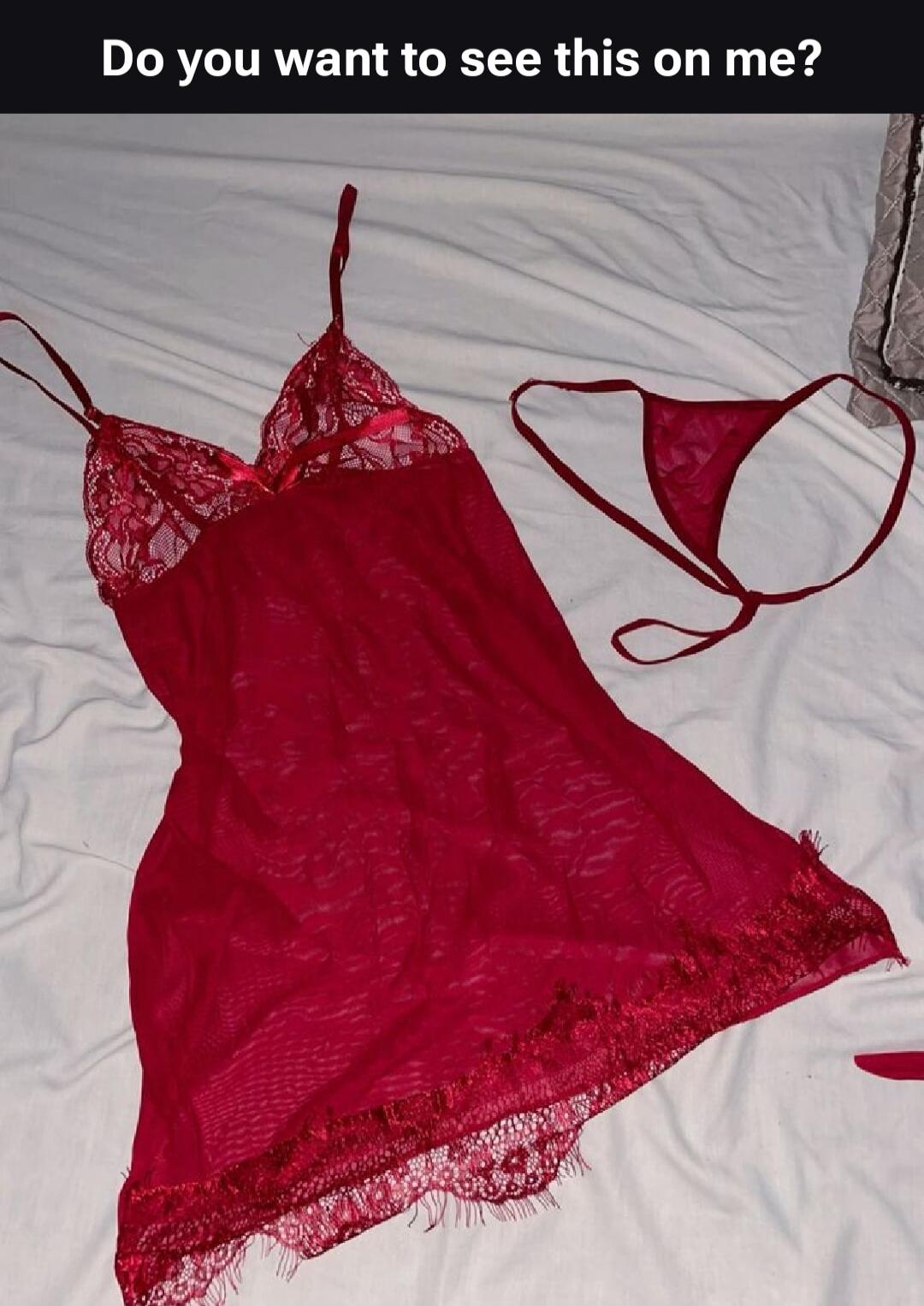 Do you want to see this on me?