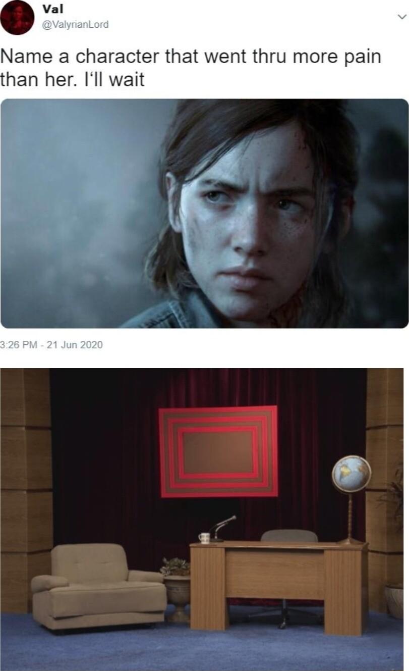 Name a character that went thru more pain han her Ill wait