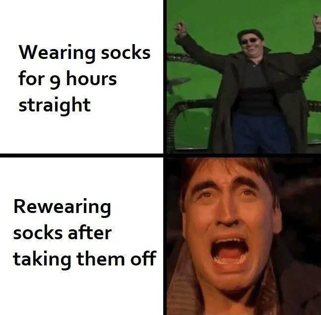 Wearing socks for g hours straight Rewearing socks after taking them off