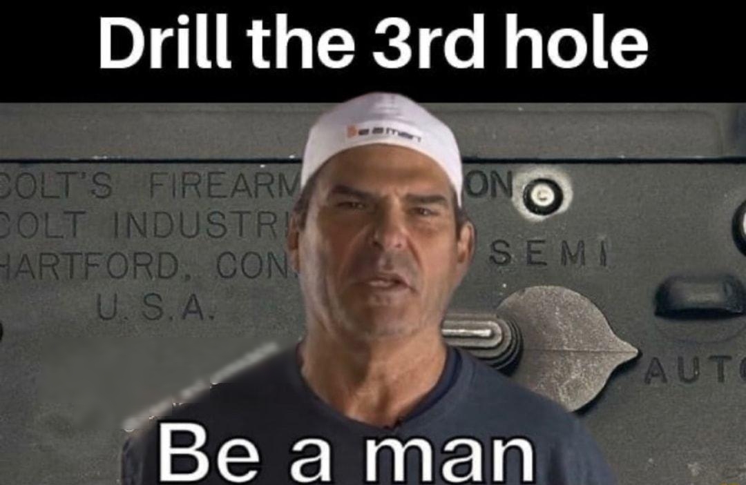 Drill the 3rd hole