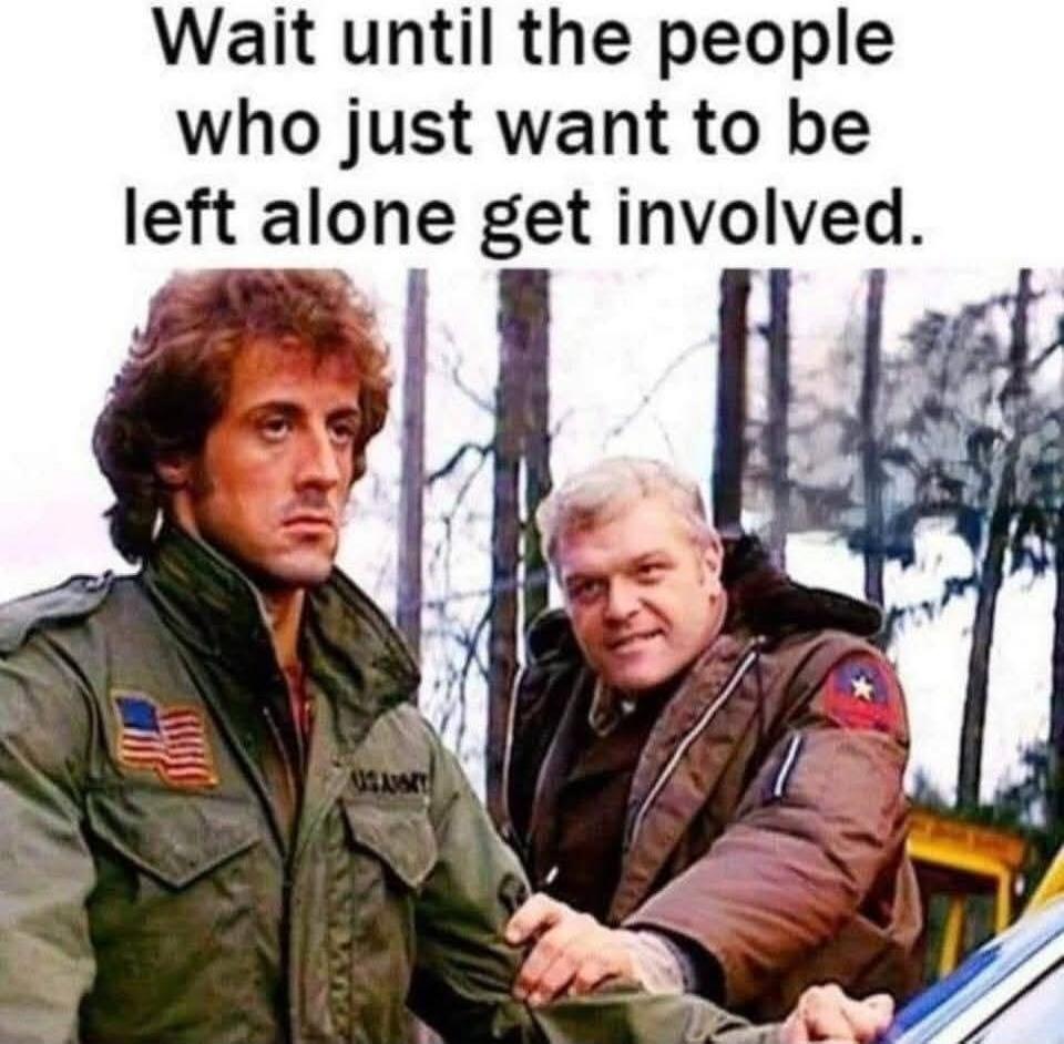 Wait until the people who just want to be left alone get involved.