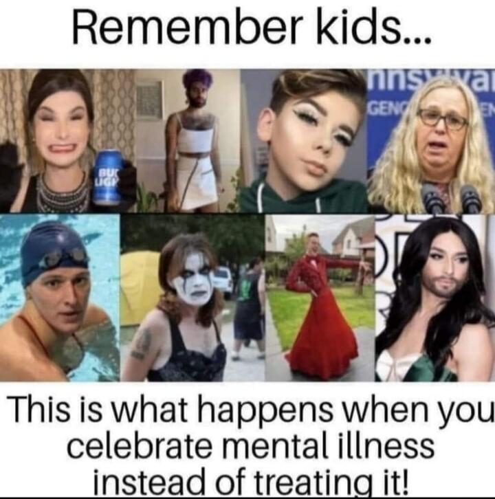 Remember kids... This is what happens when you celebrate mental illness instead of treating it!