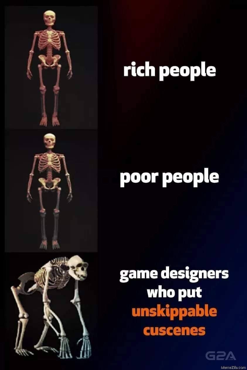 rich people poor people game designers who put unskippable GTELL T