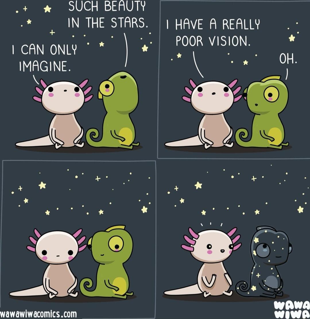 SUCH BEAUTY S IN THE STHRS HAVE A REALLY CAN ONLV POOR VISION IMAGINE ot S 2 O wawawiwacomics com