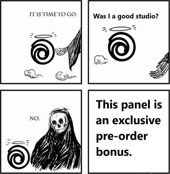 ITIS TIMETO GO Was a good studio This panel is an exclusive pre order bonus