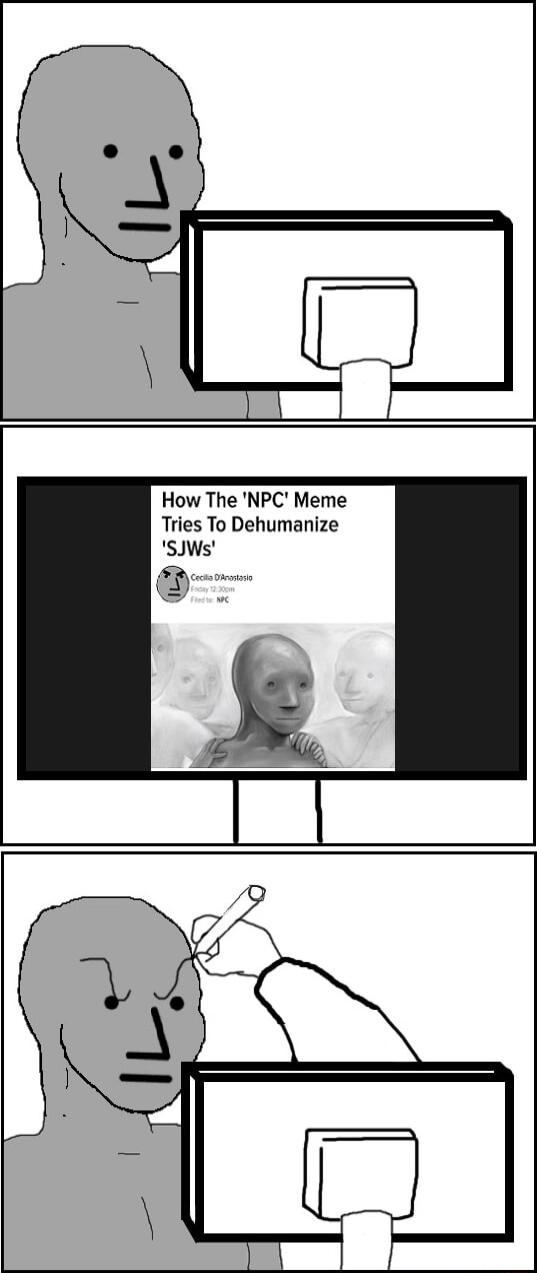 How The NPC Meme Tries To Dehumanize SJWs