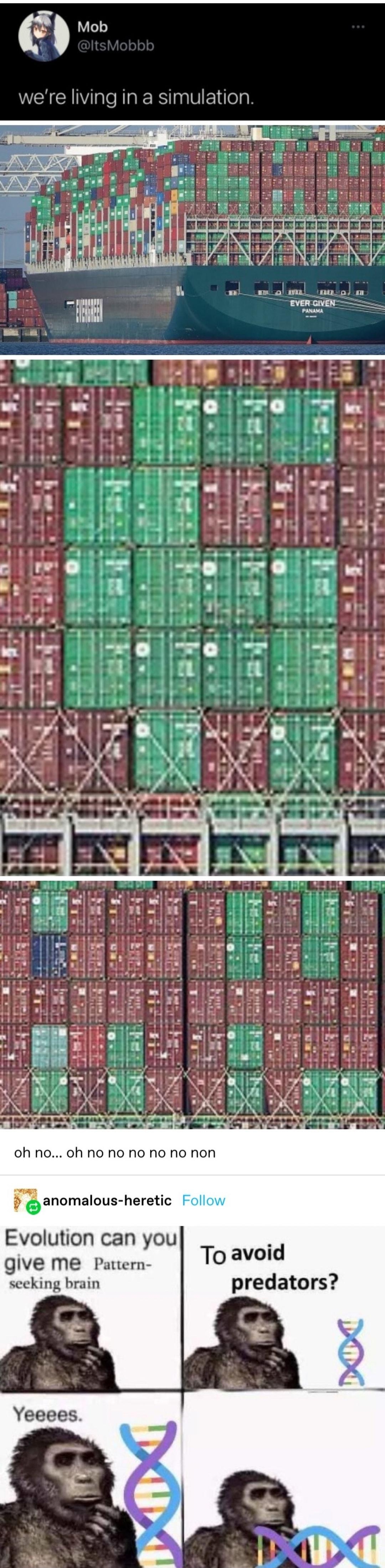 6 es were living in a simulation i L S p payT o A S P o s i c by o 4 c TR e D s T o raY mgy r r o nh O e N c 0 h a o anomalous heretic e Evolution can you give me Pattern seeking brain o 1 wv 0 Q L Q