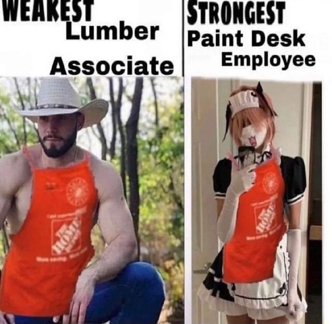 STRONGEST Paint Desk Employee WEAREM Ifumber Associage