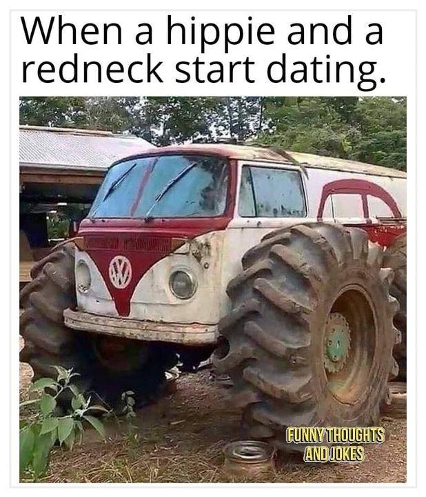 When a hippie and a redneckst datin