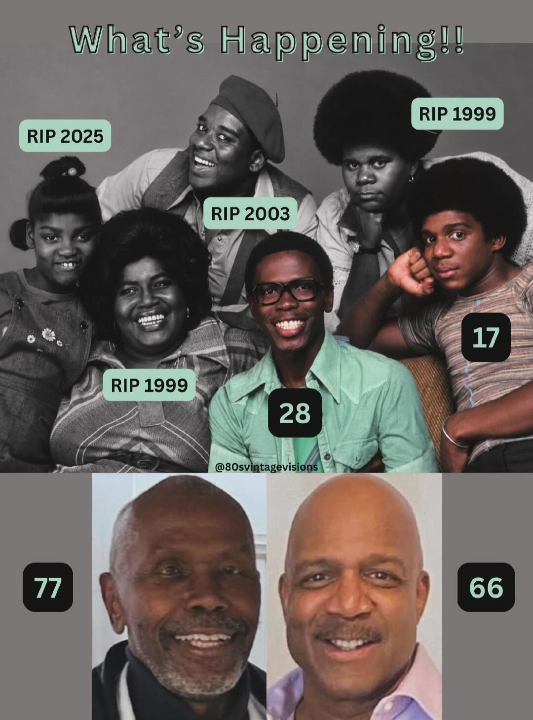 What's Happening!! RIP 2025 RIP 2003 RIP 1999 17 28 77 66 @80svintagevisions