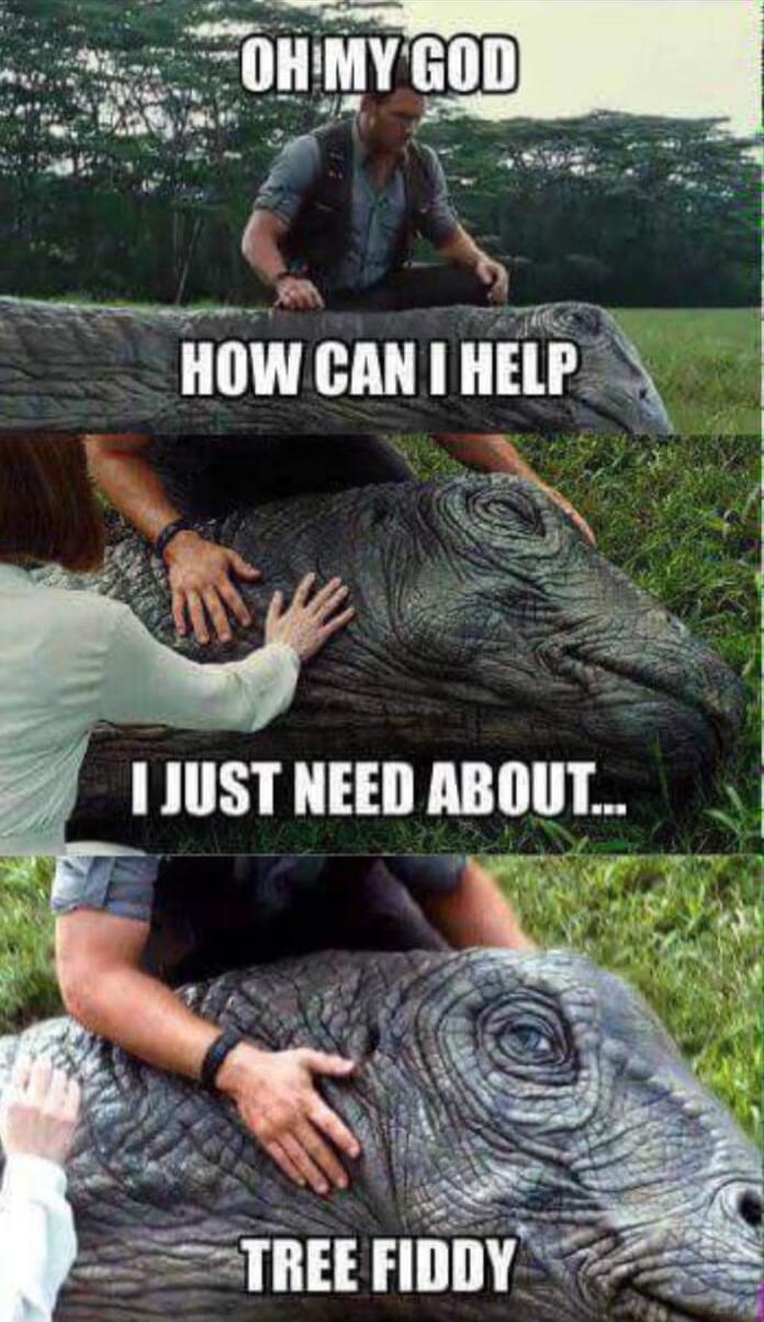 OH MY GOD HOW CAN I HELP I JUST NEED ABOUT... TREE FIDDY