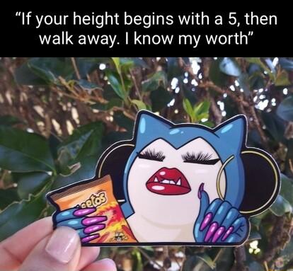 If your height begins with a 5 then VELEVE VARG A ela il
