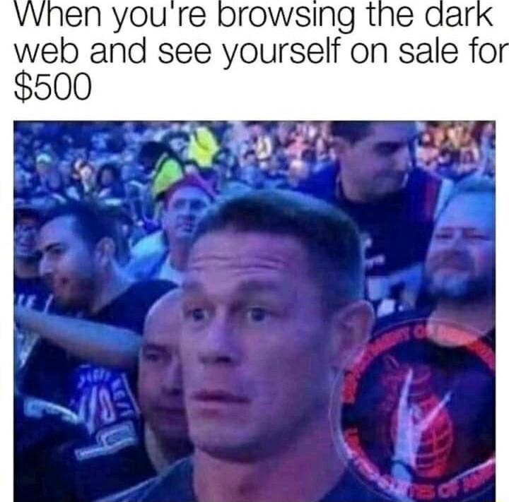 VWhnen youre browsing the web and see yourself on sale fo 500