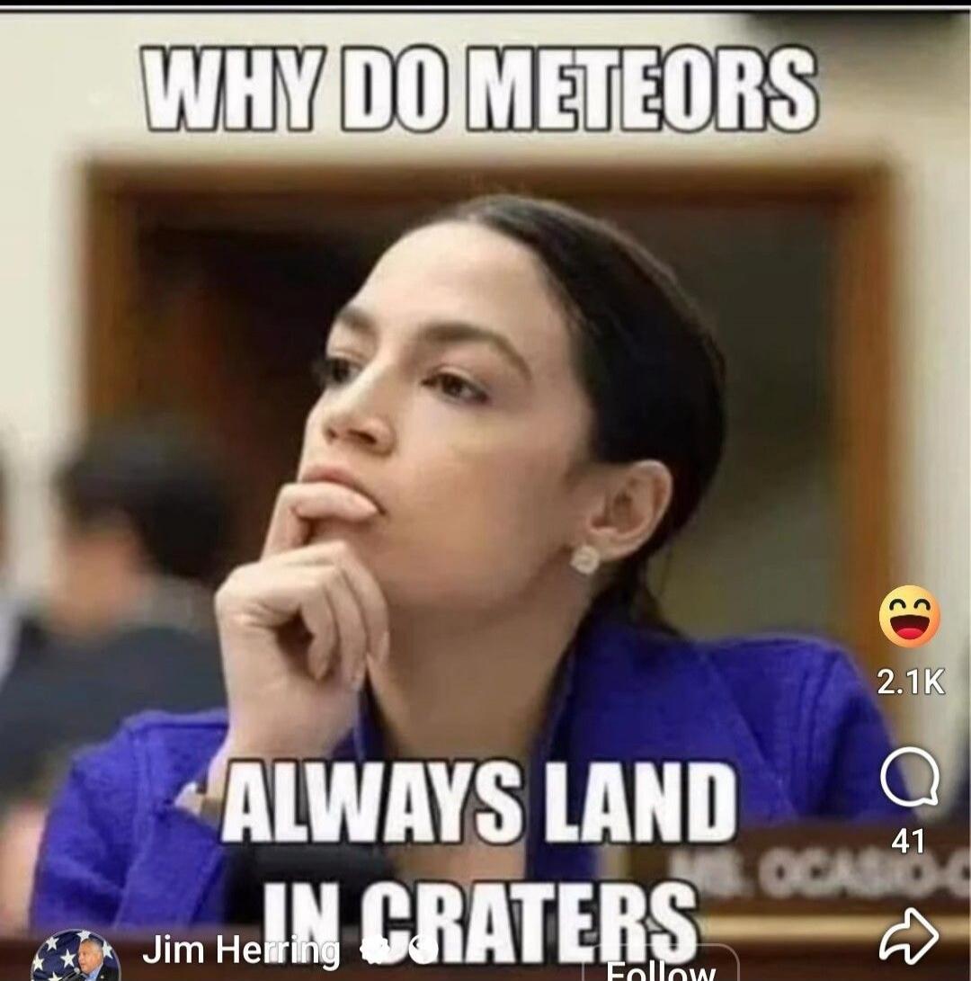 WHY DO METEORS ALWAYS LAND IN CRATERS