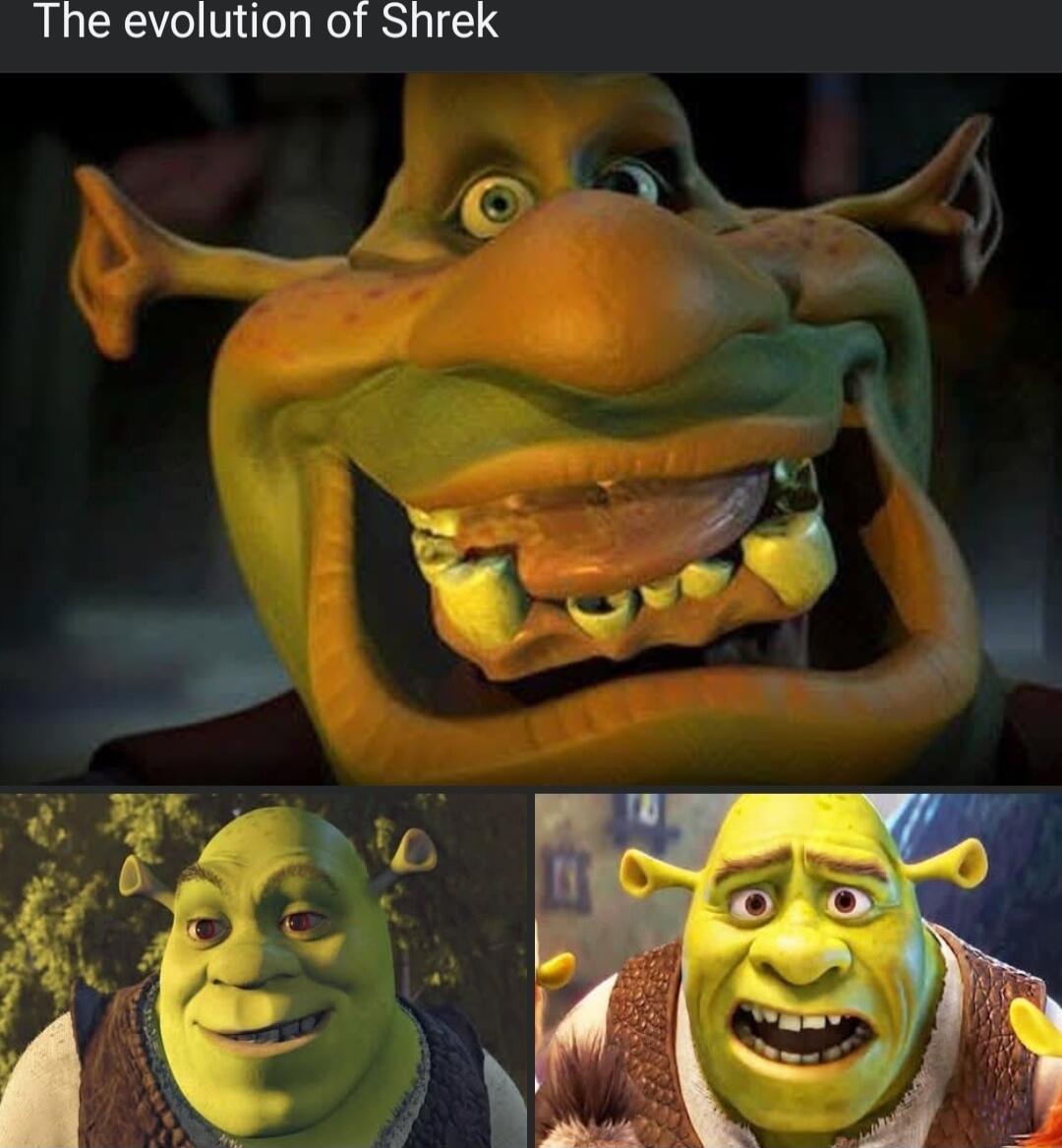 The evolution of Shrek