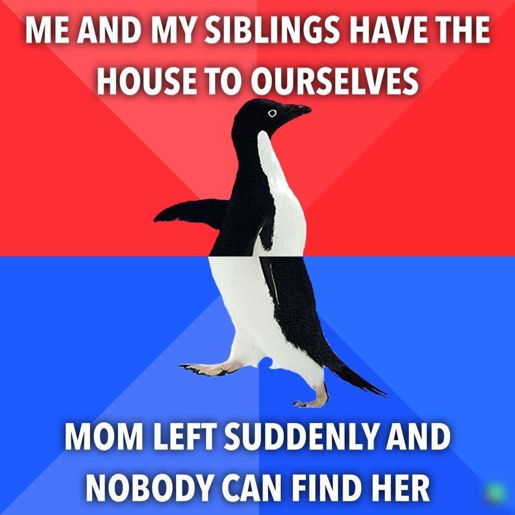 ME AND MY SIBLINGS HAVE THE HOUSE TO OURSELVES MOM LEFT SUDDENLY AND NOBODYCAN FINDHER