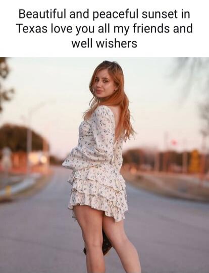 Beautiful and peaceful sunset in Texas love you all my friends and well wishers