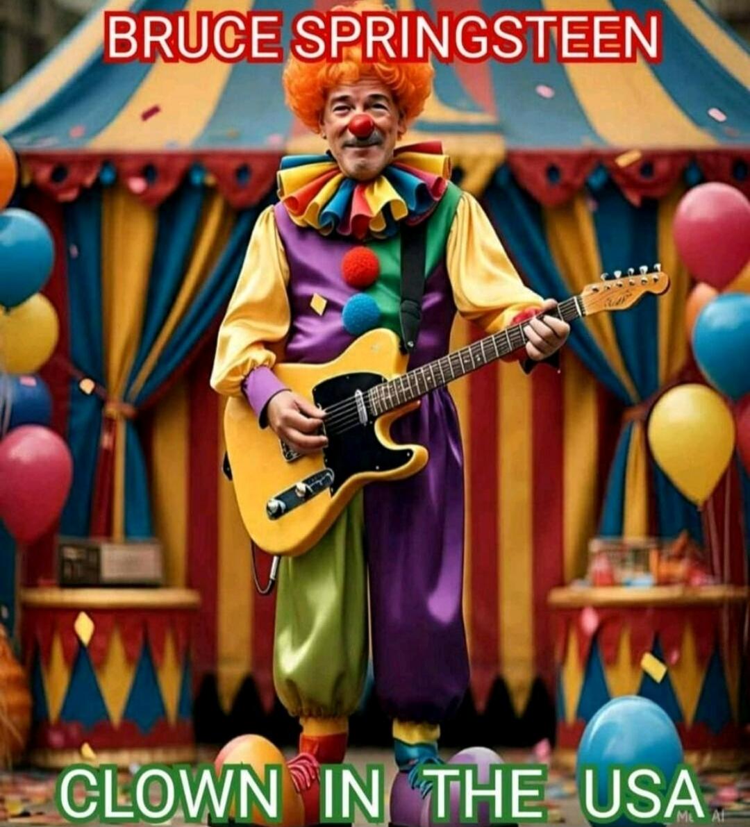 BRUCE SPRINGSTEEN CLOWN IN THE USA