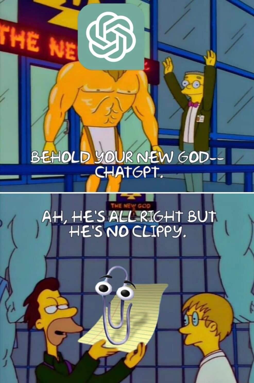 it PT AH HES AELRIGHT BUT HES NO CLIPPY