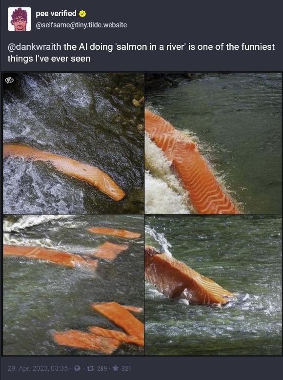 pee verified selisametinytide website dankwraith the Al doing salmon in a river is one of the funniest things Ive ever seen bl 45