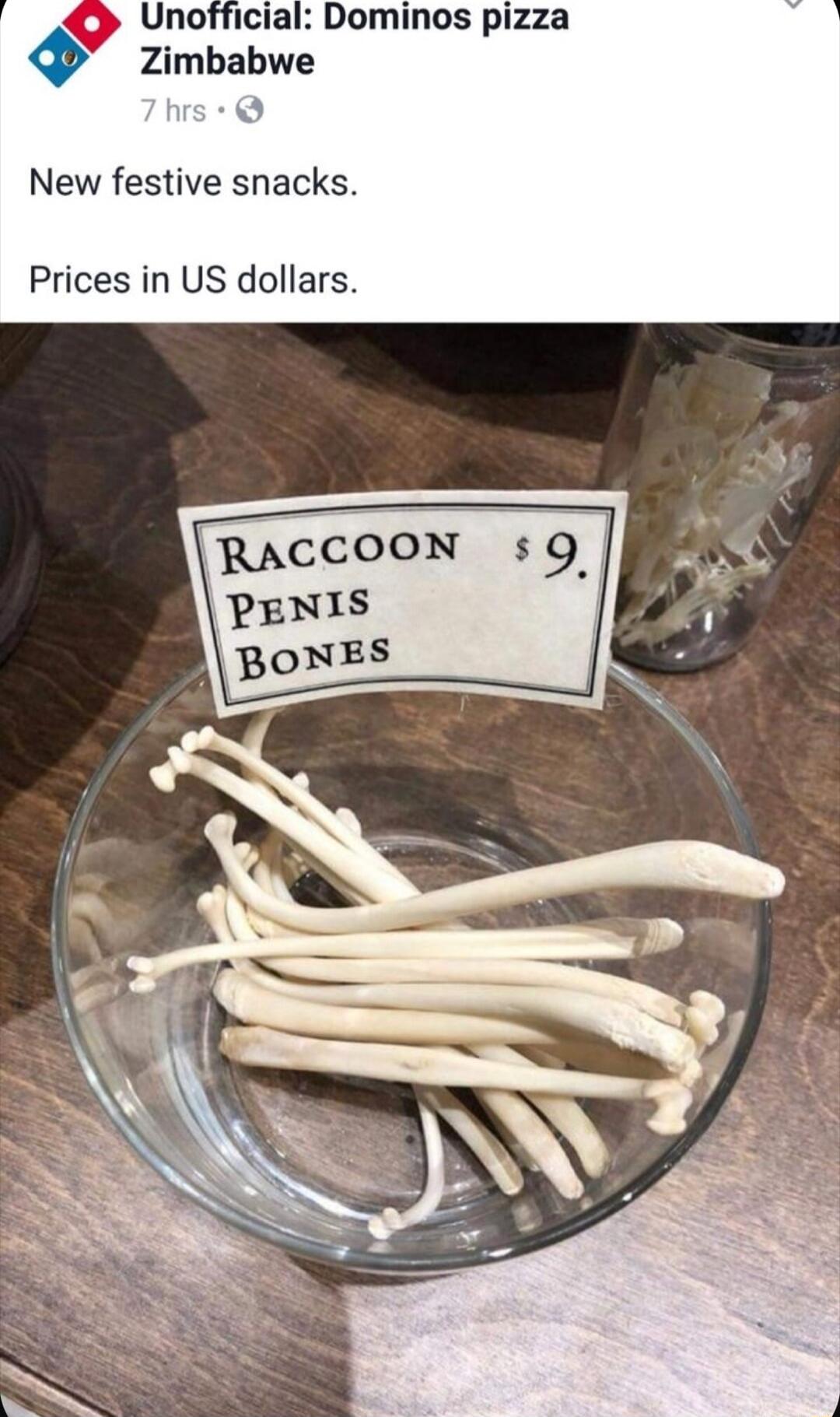 b Zimbabwe New festive snacks Prices in US dollars