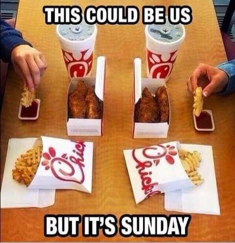 THIS COULD BE US BUT IT'S SUNDAY