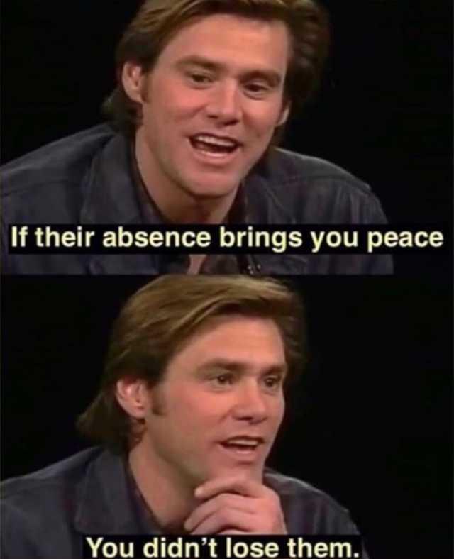 I their abse You didnt lose th 1N em