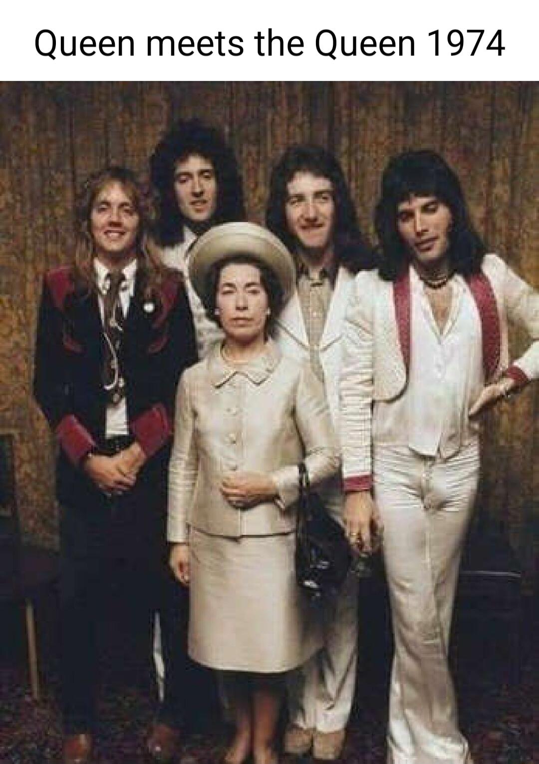 Queen meets the Queen 1974